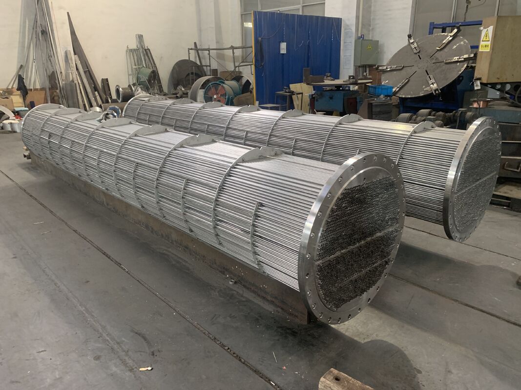 Duplex Stainless Steel Shell Tube Heat Exchanger ASME U Stamp Single Pass Multi Pass