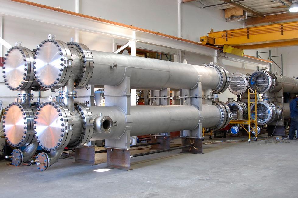 Industrial Shell And Tube Condenser For Steam And Process Applications