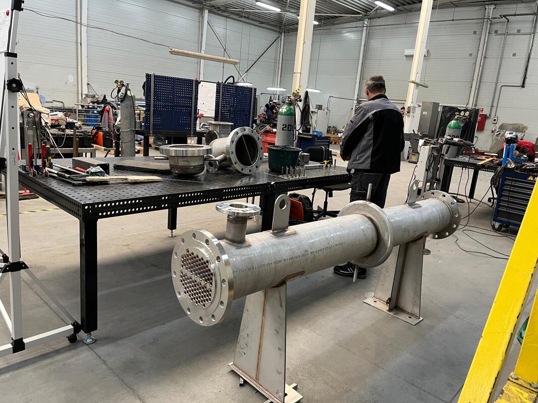 ASME High Performance Tube And Tube Heat Exchanger For Industrial Thermal Systems